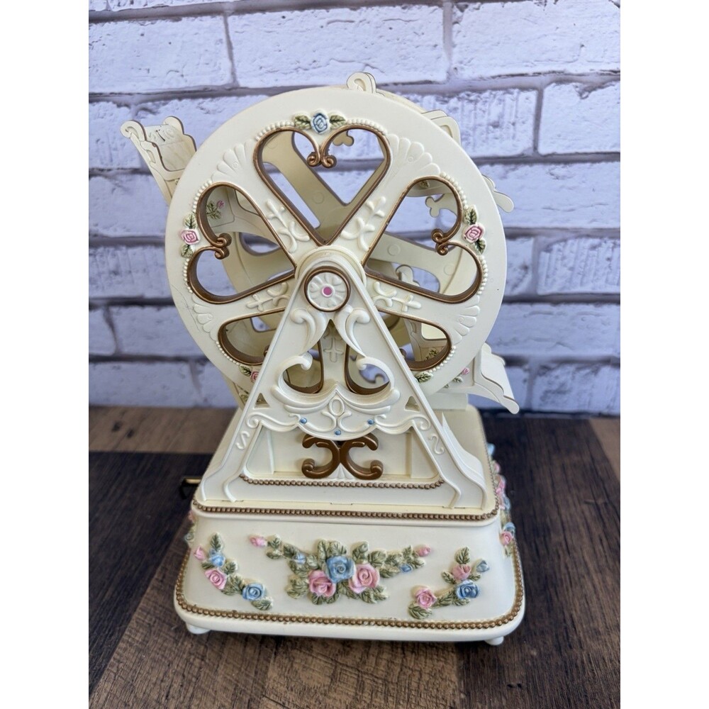 Musical Moving Ferris Wheel Music Box Vintage PS Designs Nutcracker Song Mint - Picture 4 of 13